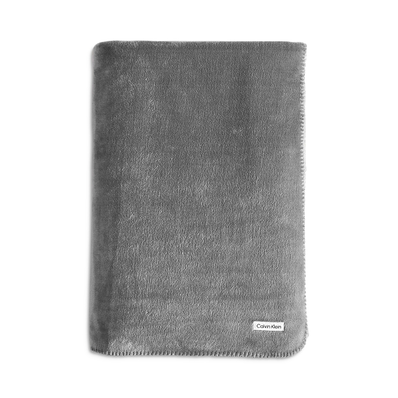 Calvin Klein Modern Reversible Solid Bed Blanket