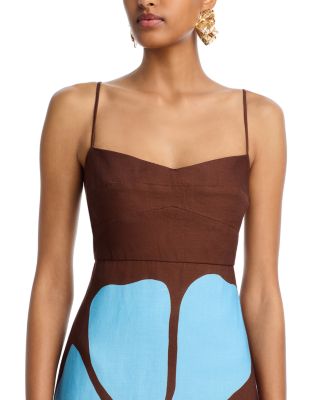 Linen Paloma Floral Graphic Dress - Exclusive