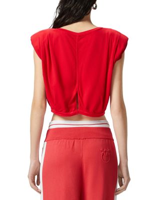 Maracaibo Maglia Extended Shoulder Crop Top