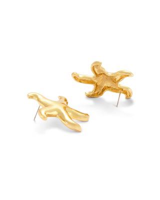 Star Drop Earrings in Gold Tone - Exclusive