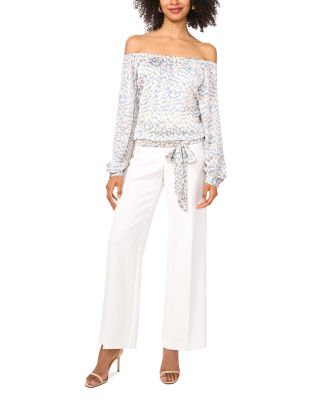 Off-the-Shoulder Long Sleeve Top