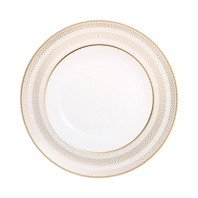 Baccarat Arcadia Gold Soup Plate, Set Of 2