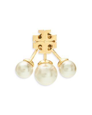 Moondance Imitation Pearl Front To Back Earrings 