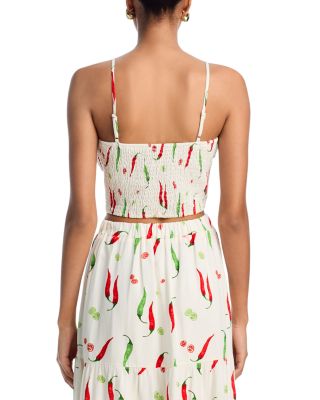 Chili Pepper Ruched Tank Top - Exclusive 