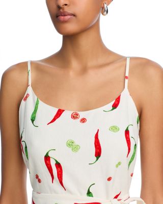 Printed Tie Waist Mini Dress - Exclusive