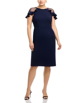 Ruffle Sleeve Cocktail Dress