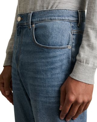 Bishopgate Straight Fit Jeans in Mid Blue Wash
