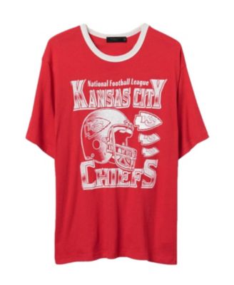  Unisex NFL Kansas City Chiefs Oversized Ringer Tee