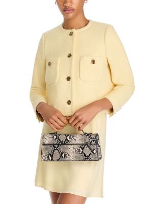 East West Medium Snake Embossed Faux Leather Crossbody Bag - Exclusive  