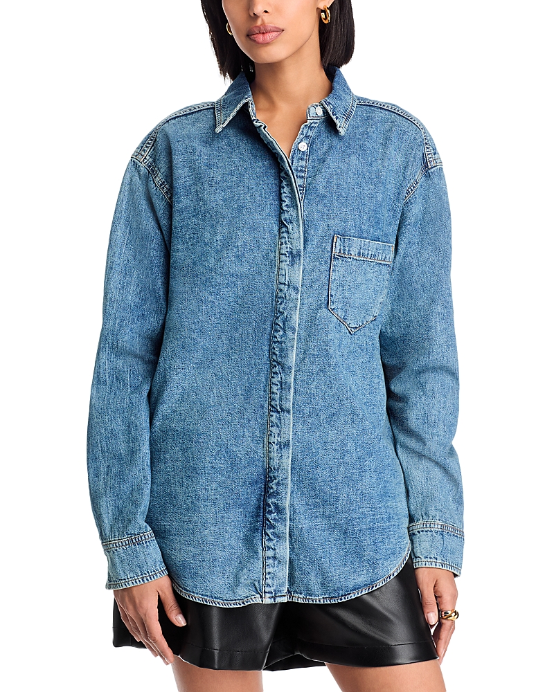 GOOD AMERICAN DENIM UNIFORM SHIRT
