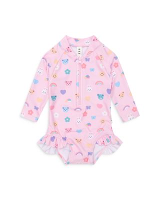 Huxbaby - Girls' Hux Emoji Zip Swimsuit - Baby
