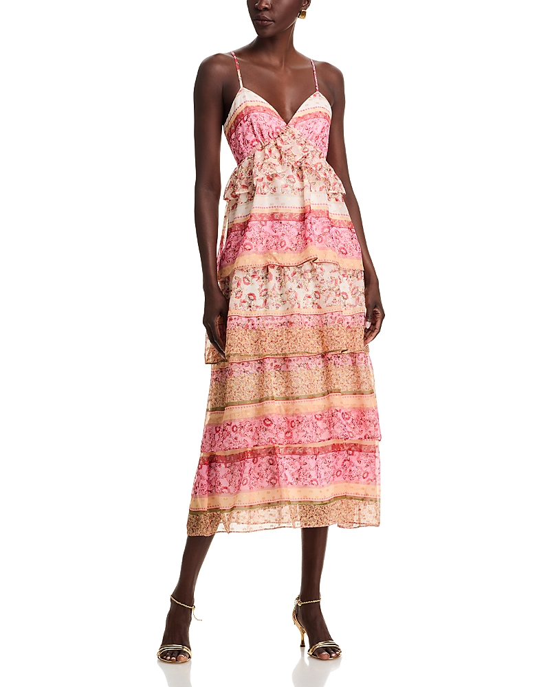 Koko + Mason Pink Boho Printed Dress