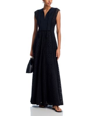 Alina Eyelet Maxi Dress