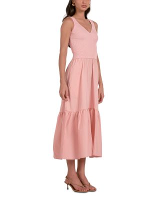 Mixed Media Tank Maxi Dress