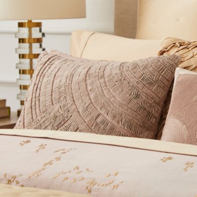 Foil Printed &amp; Textured Decorative Pillow, 16&amp;quot; x 20&amp;quot;