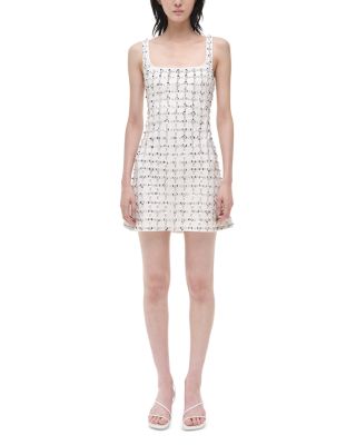 Ziva Metallic Floral Embellished Dress