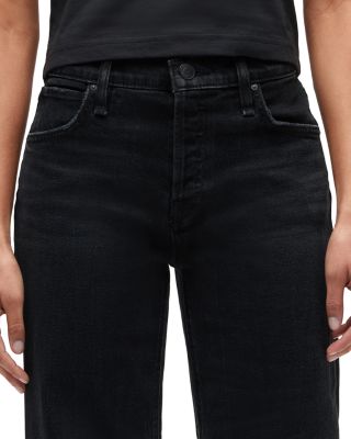 Rosie High Rise Wide Leg Jeans in in Fabulous Black