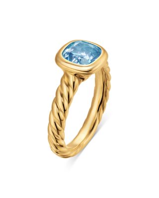 DY Mercer Stone Ring in 18K Yellow Gold with, 7mm