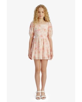 Girls' Margo Floral Fit & Flare Mini Dress - Little Kid, Big Kid