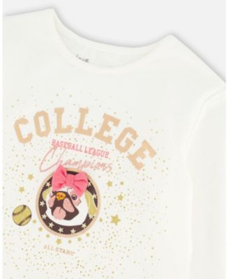 Girls' Organic Cotton T-Shirt with Print - Big Kid