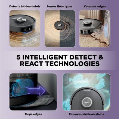 PowerDetect 2 in 1 Robot Vacuum and Mop with NeverTouch Base