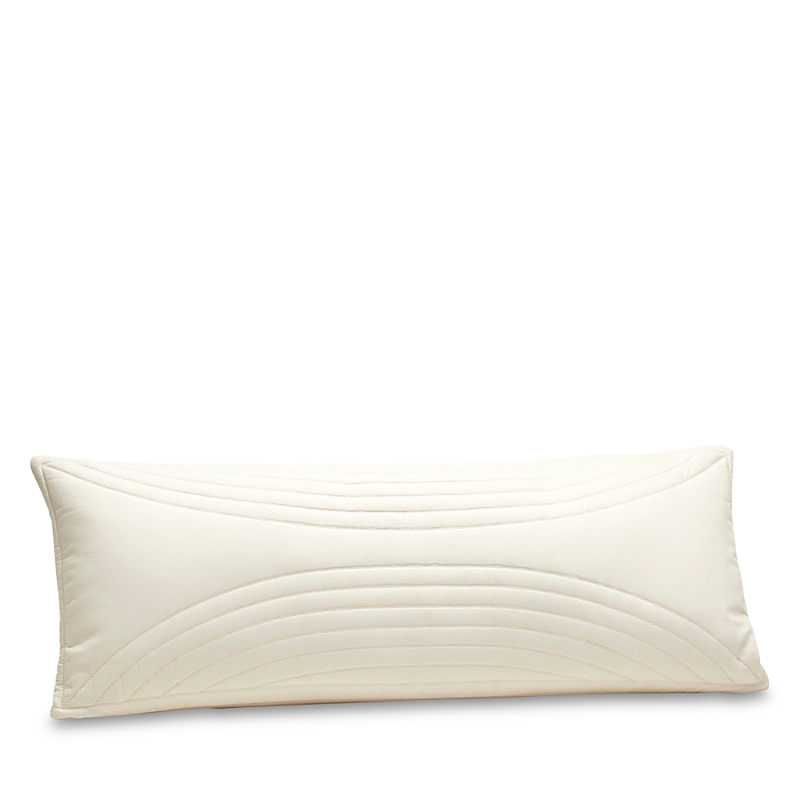 Boll & Branch Signature Quilted Arch Decorative Lumbar Pillow With Insert In Cream