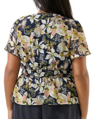 Plus Wilsons Prom Floral Blouse