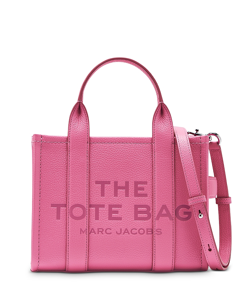 Marc Jacobs The Leather Small Tote In Bow Pink