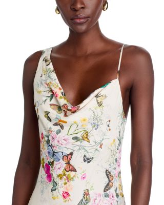 Viola Asymmetric Cowl Neck Gown