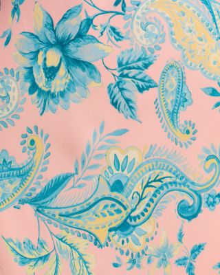 Printed High Neck Maxi Gown