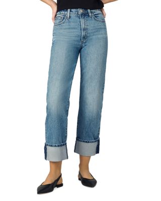 Joe's Jeans - The Margot High Rise Cuffed Straight Jeans in Showdown