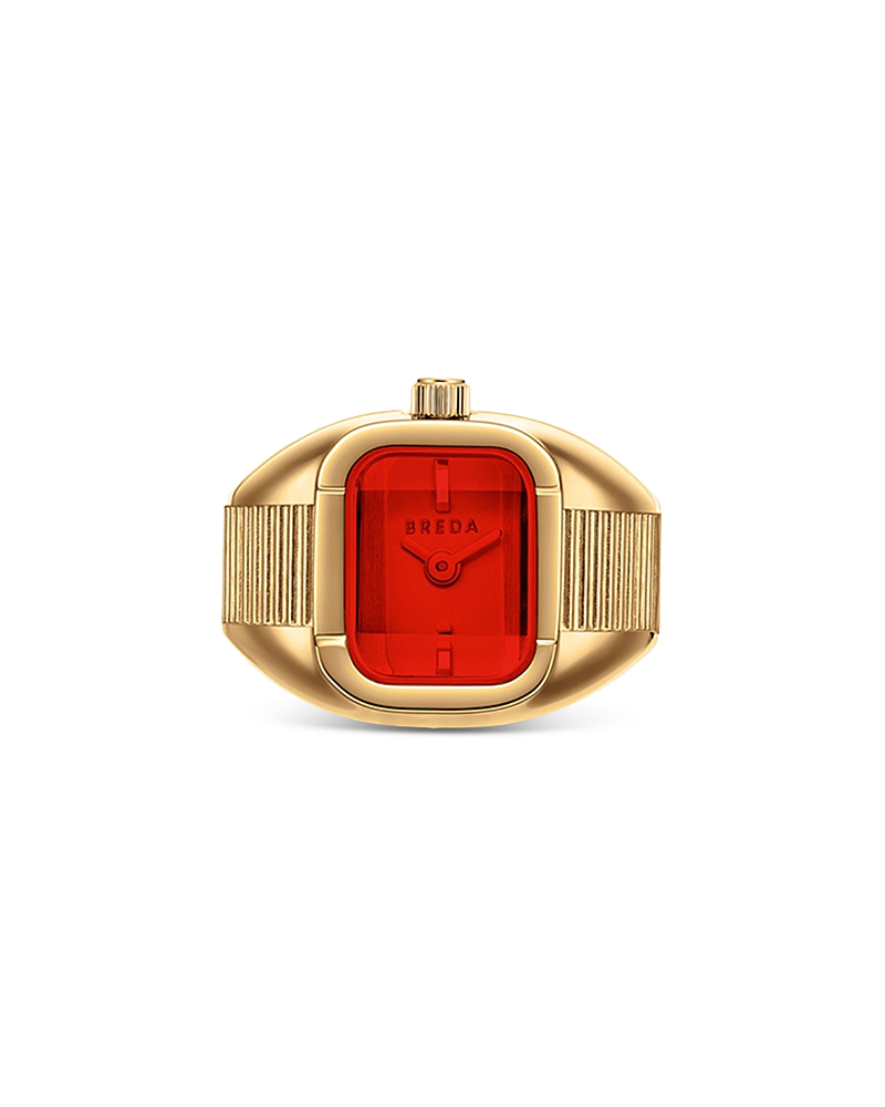 Breda Nocturne Watchring In Red/gold