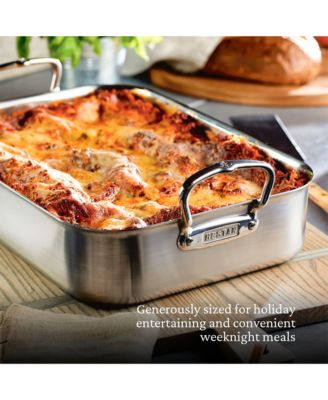 Provisions 16.5-Inch Clad Stainless Steel Roaster with Rack, Large