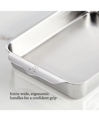 OvenBond&amp;reg; 9&amp;quot; x 13&amp;quot; Rectangular Tri-ply Clad Stainless Steel Baking Pan, Large