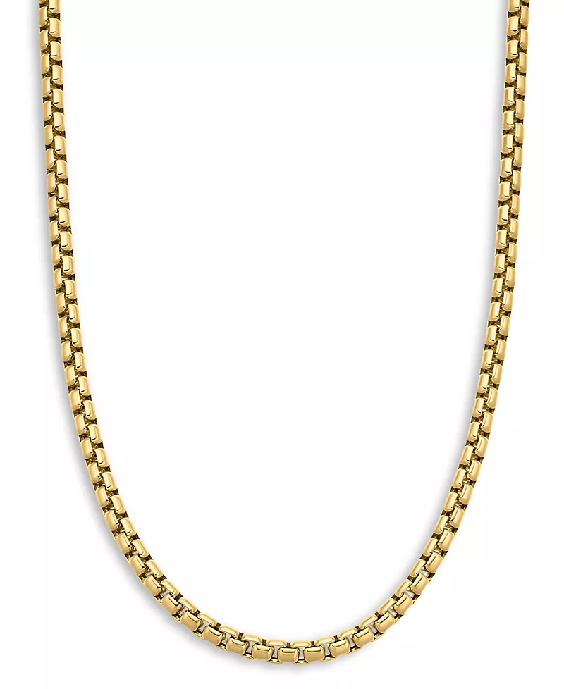 David Yurman Men's Box Chain Necklace in 18K Yellow Gold, 22