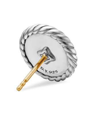 Sterling Silver DY Elements&reg; Diamond Cluster Stud Earrings