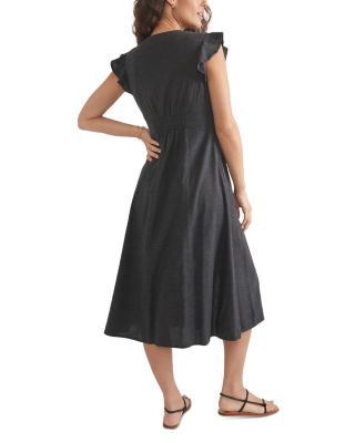 Camilla Flutter Sleeve Midi Dress
