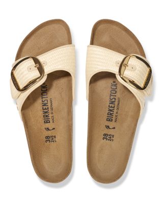 Women's Madrid Big Buckle Raffia Sandals