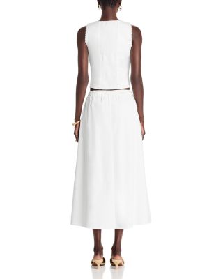 Claire Sleeveless Button Top