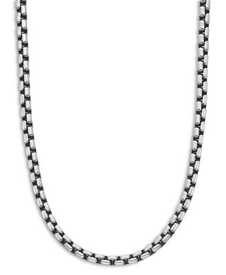 Men's Large Box Chain Necklace 26", 4.8mm