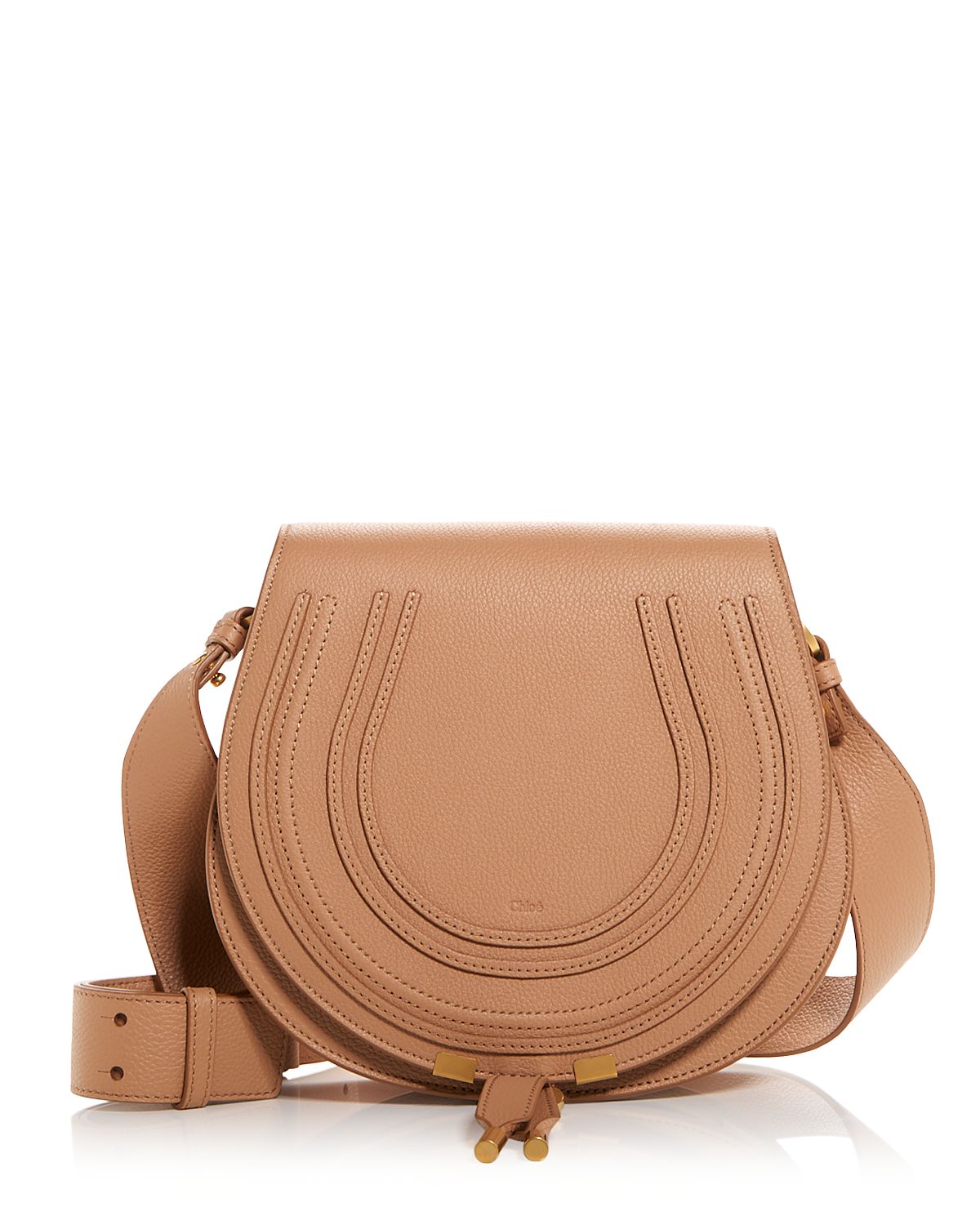 Chloe Marcie Leather Saddle Bag