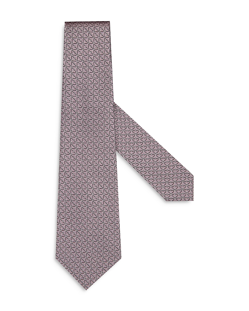 Zegna Cravate En Soie Cento Fili Rose In Pink