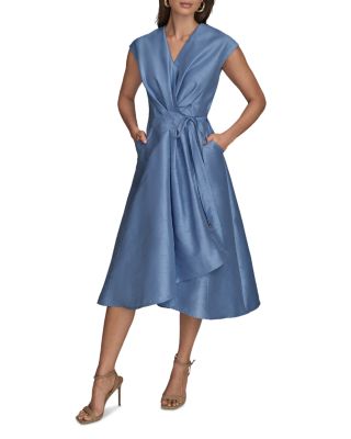 blue dress for baby girl Ooc Tropic Blue Silk Dupioni, Wedding Flower Girl Silk Dress Style As Shown / 12M/18M