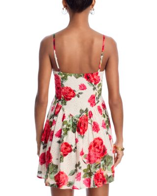 Rose Eyelet Princess Mini Dress - Exclusive