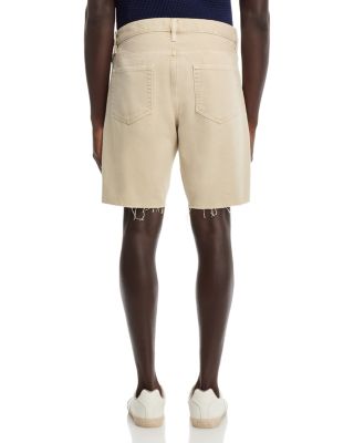 Relaxed Fit Raw Hem Shorts