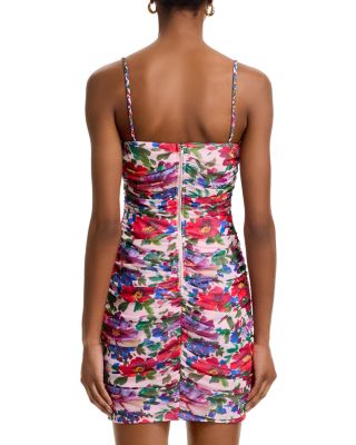Floral Mesh Mini Dress - Exclusive