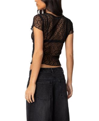 Julie Sheer Lace Top