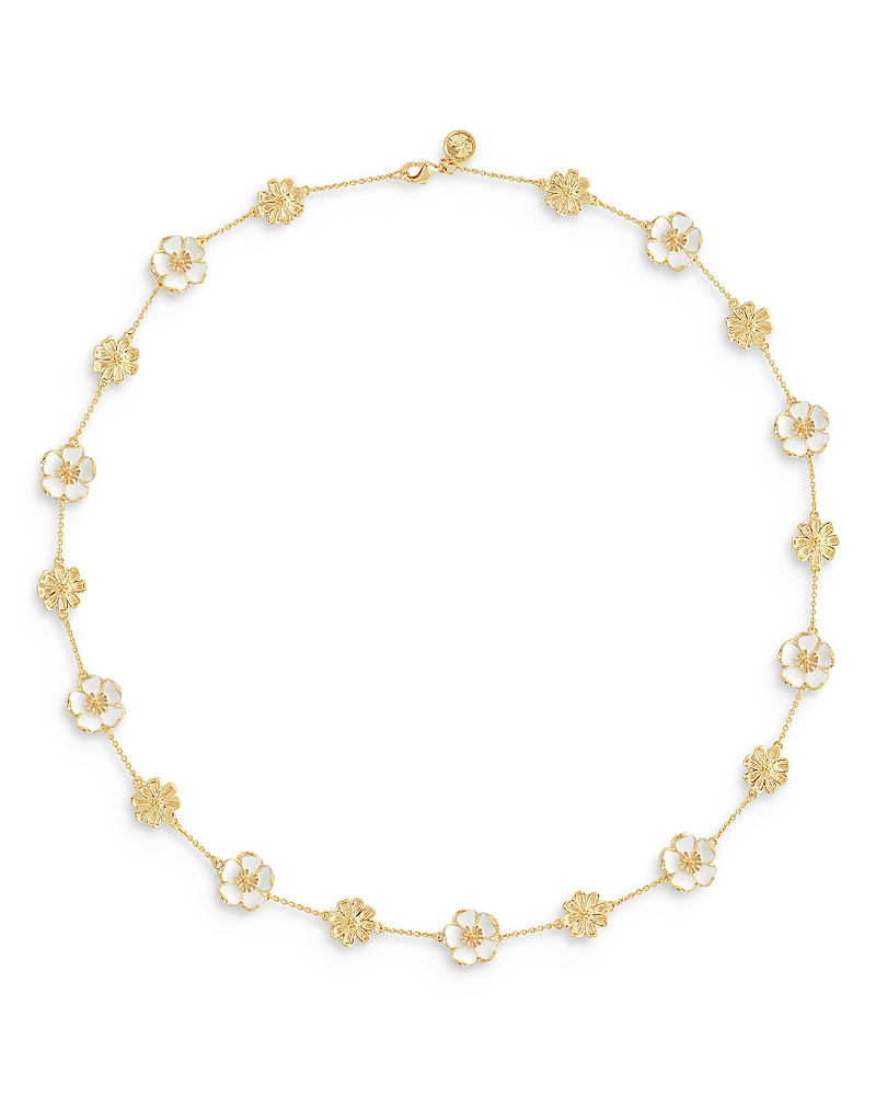 Anabel Aram Bloom Station Necklace in 18K Gold Plated, 20 - Exclusive