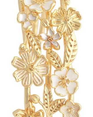 Bloom Triple Row Cuff Bracelet in 18K Gold Plated - Exclusive