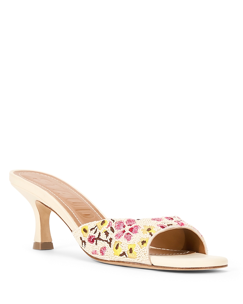 Staud Brigitte Embellished Slide Sandal In Blossom